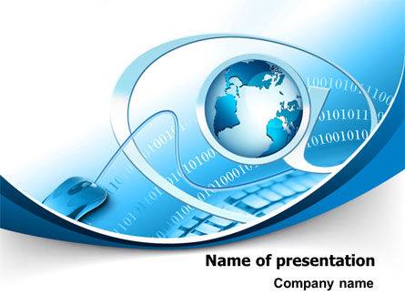 Internet Concept PowerPoint Template, 07768, Computers — PoweredTemplate.com