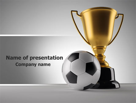 Football Cup PowerPoint Template, Free PowerPoint Template, 07774, Sports — PoweredTemplate.com