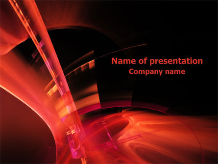 红色抽象PowerPoint模板, 免费 PowerPoint模板, 07829, 抽象/纹理 — PoweredTemplate.com
