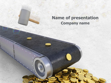货币生产PowerPoint模板, 免费 PowerPoint模板, 07843, 财务/会计 — PoweredTemplate.com