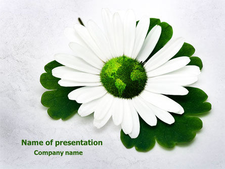 World Daisy PowerPoint Template, 07859, Nature & Environment — PoweredTemplate.com