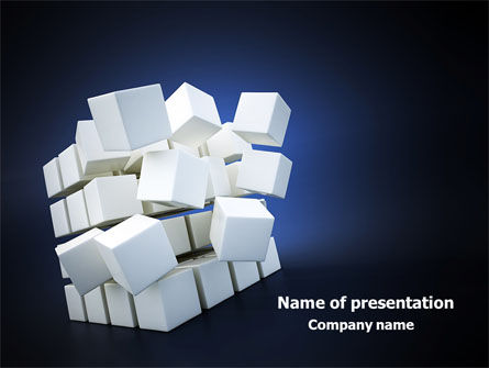 破碎的结构PowerPoint模板, 免费 PowerPoint模板, 07875, 商业概念 — PoweredTemplate.com