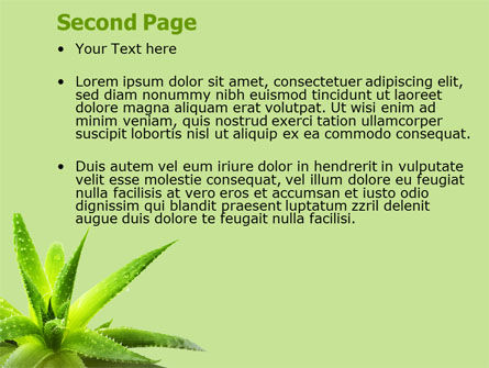 Modello PowerPoint - Aloe, Slide 2, 07880, Natura & Ambiente — PoweredTemplate.com