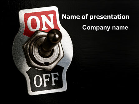 スイッチをつける - PowerPointテンプレート, 無料 PowerPointテンプレート, 07908, ビジネス — PoweredTemplate.com