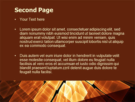Gloeiende Staven PowerPoint Template, Dia 2, 07912, Abstract/Textuur — PoweredTemplate.com