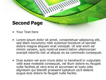 Socket For Microprocessor PowerPoint Template, Slide 2, 07915, Technology and Science — PoweredTemplate.com