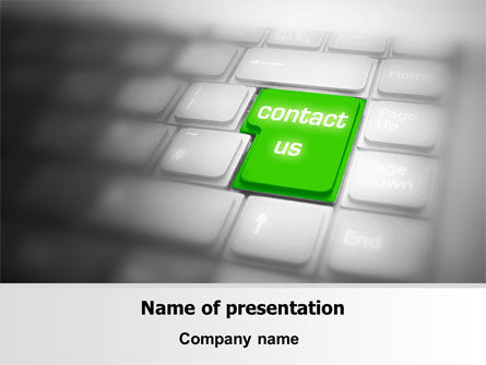 Contact Us PowerPoint Template, 07927, Careers/Industry — PoweredTemplate.com