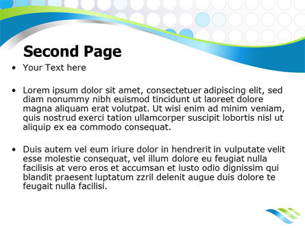 Modèle PowerPoint de thème bleu pointillé, Diapositive 2, 07931, Business — PoweredTemplate.com