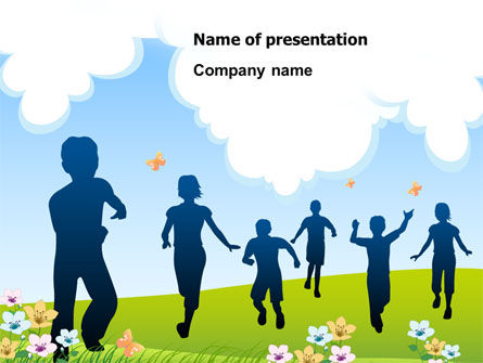 Plantilla de PowerPoint - gente feliz, Plantilla de PowerPoint, 07939, Education & Training — PoweredTemplate.com