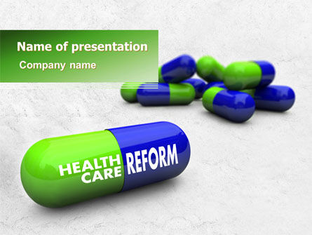 Health Care Reform PowerPoint Template, 07962, Medical — PoweredTemplate.com