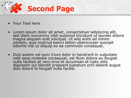 Modello PowerPoint - Ultima puzzle rosso, Slide 2, 08014, Consulenze — PoweredTemplate.com