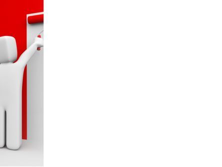 파워포인트 템플릿 - 빨간색 페인트, 슬라이드 3, 08026, 직업/산업 — PoweredTemplate.com
