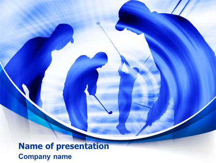 Golf Training PowerPoint Template, 08028, Sports — PoweredTemplate.com