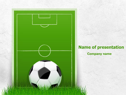 Europese Voetbalveld PowerPoint Template, Gratis PowerPoint-sjabloon, 08032, Sport — PoweredTemplate.com