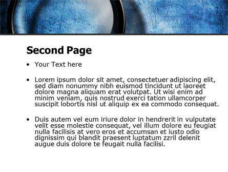 파워포인트 템플릿 - 파란색 양피지에 돋보기, 슬라이드 2, 08041, 컨설팅 — PoweredTemplate.com