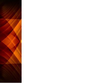 オレンジ色の幾何学模様 - PowerPointテンプレート, スライド 3, 08046, 抽象／テクスチャ — PoweredTemplate.com