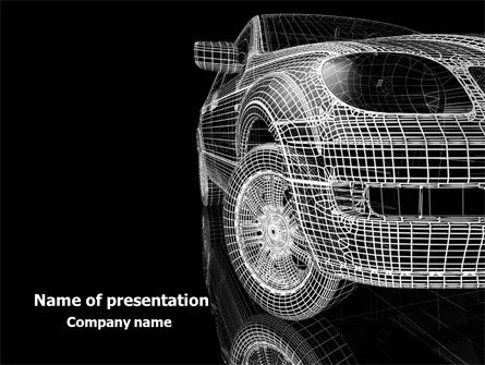 Modèle PowerPoint de modélisation de voiture, Modele PowerPoint, 08047, Carrière / Industrie — PoweredTemplate.com