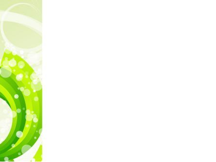 파워포인트 템플릿 - 녹색 소용돌이, 슬라이드 3, 08051, 추상/직물 — PoweredTemplate.com