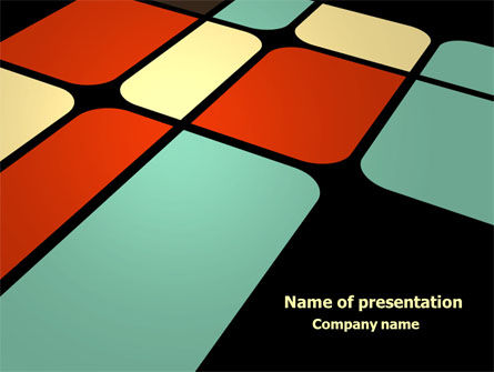 Plantilla de PowerPoint - sectores de color, 08053, Negocios — PoweredTemplate.com