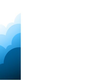 青い雲 - PowerPointテンプレート, スライド 3, 08058, 抽象／テクスチャ — PoweredTemplate.com