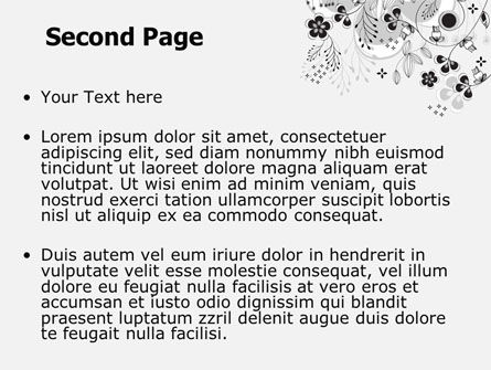 Floral Decor PowerPoint Template, Slide 2, 08076, Nature & Environment — PoweredTemplate.com