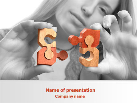 Samen Passen PowerPoint Template, Gratis PowerPoint-sjabloon, 08078, Advisering — PoweredTemplate.com