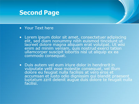 Ice Blue Theme PowerPoint Template, Slide 2, 08107, Abstract/Textures — PoweredTemplate.com