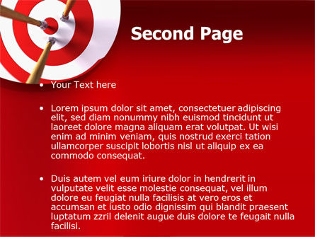 Red Target PowerPoint Template, Slide 2, 08116, Business Concepts — PoweredTemplate.com