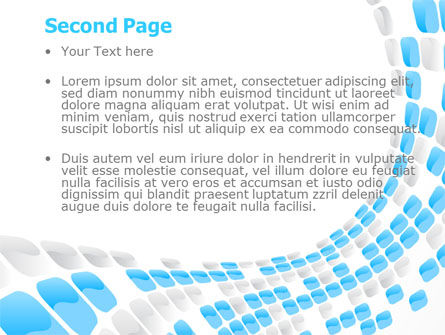 Modèle PowerPoint de points bleus, Diapositive 2, 08130, Abstrait / Textures — PoweredTemplate.com