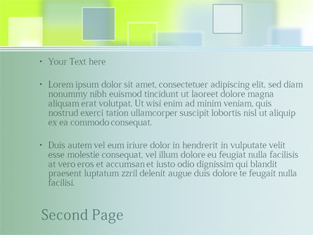 Modèle PowerPoint de thème avec des carrés, Diapositive 2, 08135, Abstrait / Textures — PoweredTemplate.com