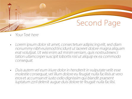 Modello PowerPoint - Banchina moonlit, Slide 2, 08138, Art & Entertainment — PoweredTemplate.com