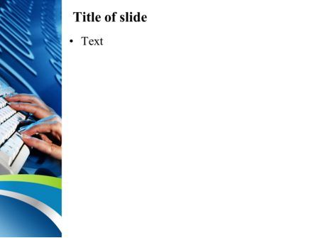 Typing PowerPoint Template, Slide 3, 08139, Computers — PoweredTemplate.com