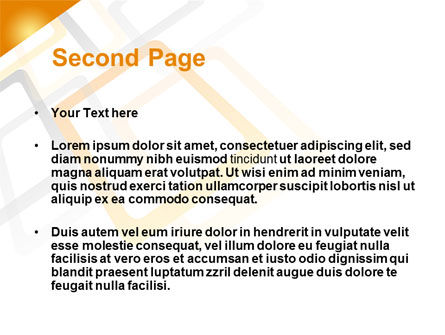 Orange Framework PowerPoint Template, Slide 2, 08141, Abstract/Textures — PoweredTemplate.com
