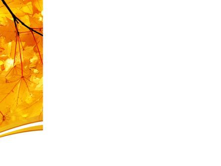 파워포인트 템플릿 - 노란 나무, 슬라이드 3, 08157, 자연 및 환경 — PoweredTemplate.com