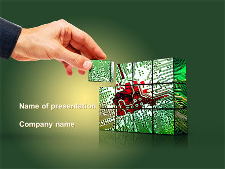 Microchip Technology PowerPoint Template, 08179, Technology and Science — PoweredTemplate.com