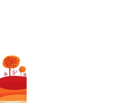 オレンジの秋のイラスト - PowerPointテンプレート, スライド 3, 08186, 自然＆環境 — PoweredTemplate.com