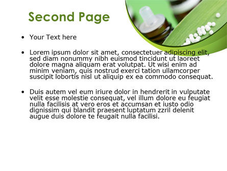 Templat PowerPoint Obat Homeopati, Slide 2, 08188, Medis — PoweredTemplate.com