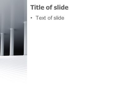 3D Colonnade PowerPoint Template, Slide 3, 08189, Construction — PoweredTemplate.com