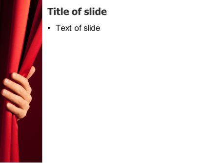 红色的窗帘PowerPoint模板, 幻灯片 3, 08202, Art & Entertainment — PoweredTemplate.com