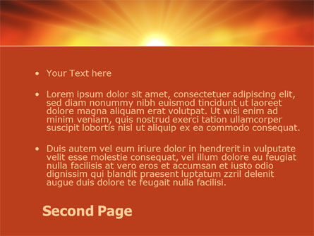 Modèle PowerPoint de le lever du soleil dans les montagnes, Diapositive 2, 08216, Religion / Spirituel — PoweredTemplate.com