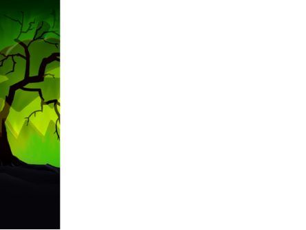 怖い緑の背景にジャック・オ・ランタン - PowerPointテンプレート, スライド 3, 08224, 休日／特別行事 — PoweredTemplate.com