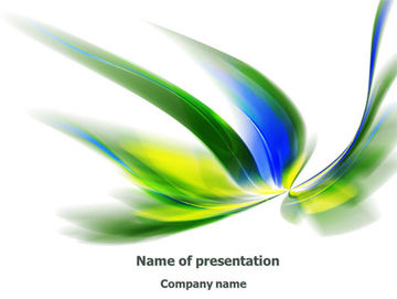 Templat PowerPoint Motif Desain Daun, Gambar Latar 08259