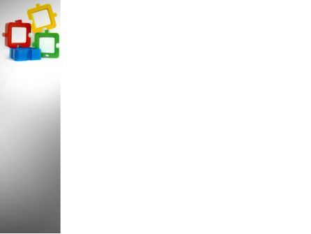 파워포인트 템플릿 - 정사각형 퍼즐, 슬라이드 3, 08261, 비즈니스 — PoweredTemplate.com
