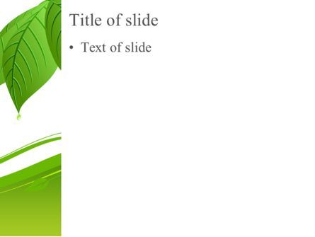 Leaf Paraplu PowerPoint Template, Dia 3, 08263, Natuur & Milieu — PoweredTemplate.com