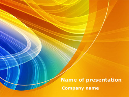 Regenbogenrauch PowerPoint Vorlage, Kostenlos PowerPoint-Vorlage, 08266, Abstrakt/Texturen — PoweredTemplate.com