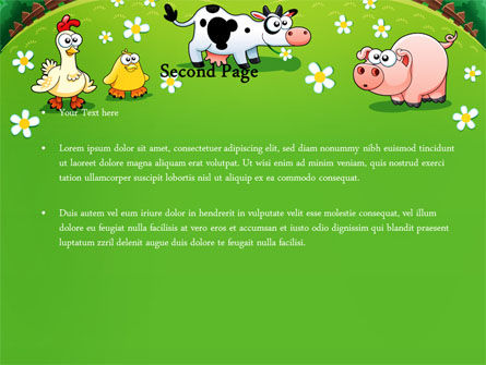 Grappige Boerderij PowerPoint Template, Dia 2, 08286, Education & Training — PoweredTemplate.com