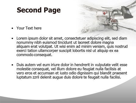 Modèle PowerPoint gratuit de machine de nettoyage de neige, Diapositive 2, 08299, Carrière / Industrie — PoweredTemplate.com