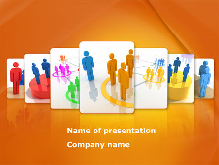 Social Interactions PowerPoint Template, 08315, Telecommunication — PoweredTemplate.com