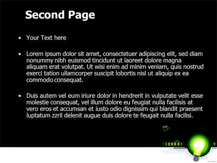 Green Light Schematically PowerPoint Template, Slide 2, 08322, Business Concepts — PoweredTemplate.com