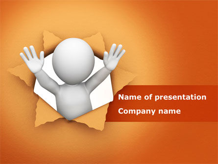 Breaking Through PowerPoint Template, 08351, Consulting — PoweredTemplate.com